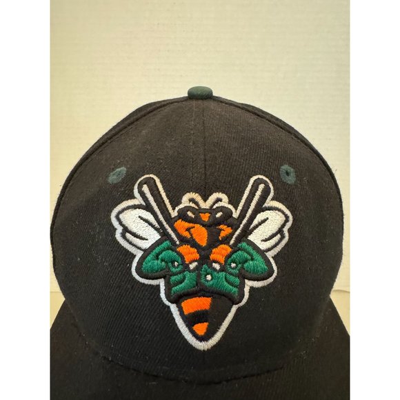 Vintage Augusta GreenJackets New Era 59Fifty Fitted 7 Hat Black MiLB Baseball - Picture 3 of 9